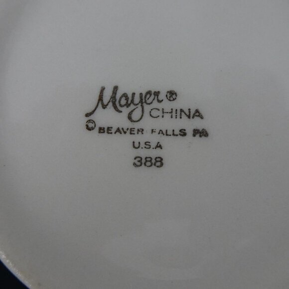 Vintage Mayer Coffee Tea Hot Water Pot Restaurant Individual Serving Green Band - Picture 9 of 9